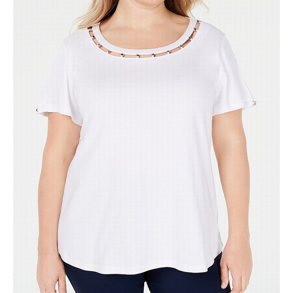 karen scott tunic tops