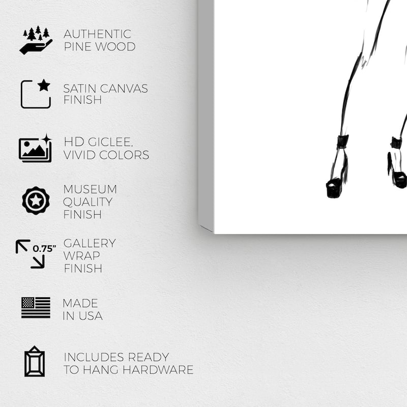 Wynwood Studio Canvas Fashion and Glam Fashion Runway 2 Black and Glam Wall Art Canvas Print