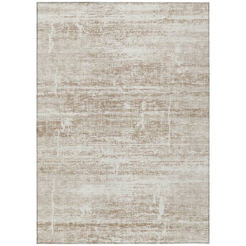 HomeRoots Abstract Transitional Rectangle Outdoor Rug