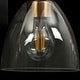 preview thumbnail 10 of 13, Modern Farmhouse 4-Light Black Gold Bathroom Vanity Lights Glass Wall Sconces - D32.3" x H8.6"