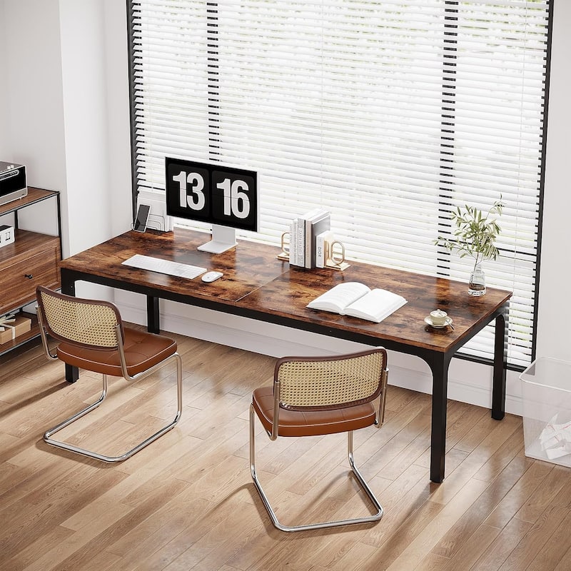 78.7" Extra Long Computer Desk/Table, Work Desk, Double Workstation Desk for Home Office