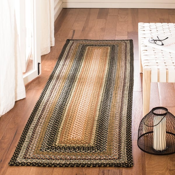 SAFAVIEH Handmade Braided Jo Americana Country Casual Rug On Sale