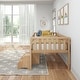 preview thumbnail 21 of 20, Max and Lily Twin Solid Wood Soren Ultra Low Loft Bed with Bookcase
