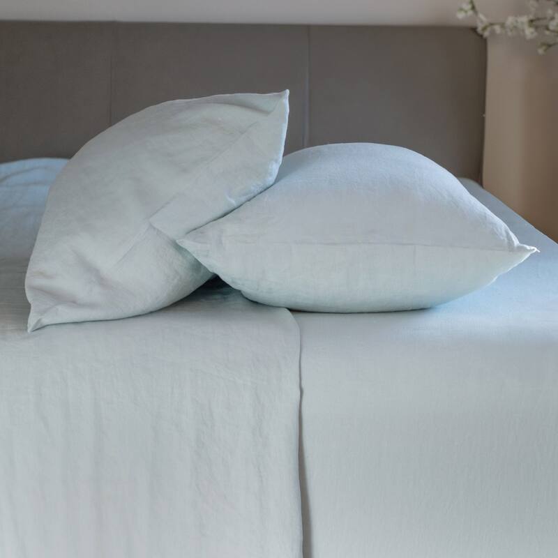100% French Linen Pillowcase Set by BOKSER HOME
