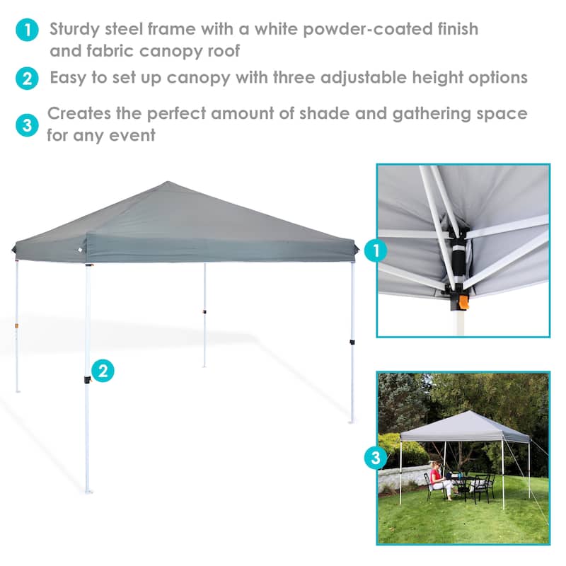 Sunnydaze Standard Pop Up Canopy with Carry Bag