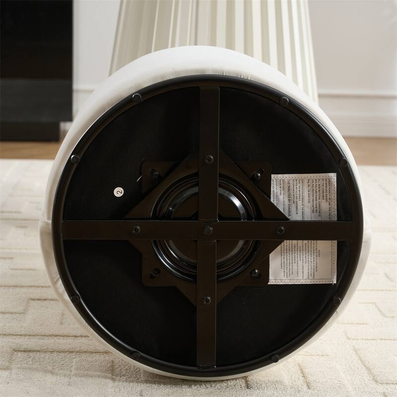 Kitchen & Dining Room Barrel Chair,Round Velvet Swivel Dining Chair