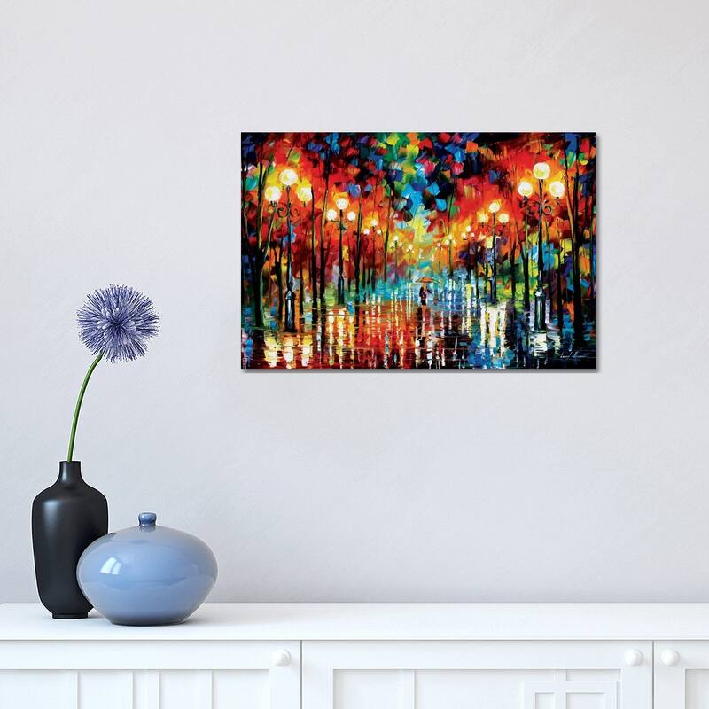 iCanvas "A Date With The Rain" by Leonid Afremov Canvas Print - 12x18x1.5