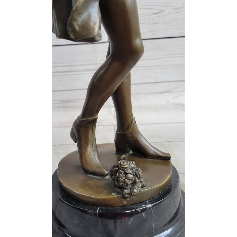 Credo Knight Warrior Bronze Statue Sculpture Statue Art Deco Marble Base By Fagel