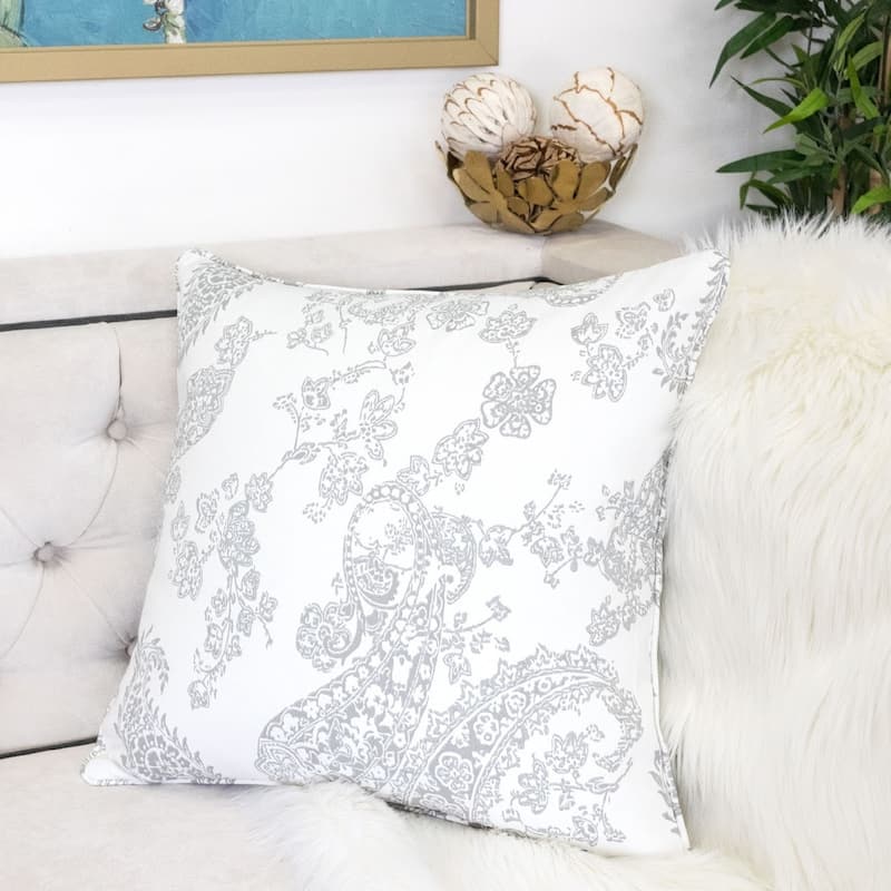 Homey Cozy Paisley Throw Pillow Cover & Insert