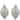 2 Shiny Artic Blue Textured Snowflakes Finial Christmas Ornaments 5"