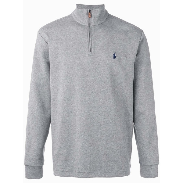 Polo Ralph Lauren Half Zip Pullover Sweater Andover Grey Heather