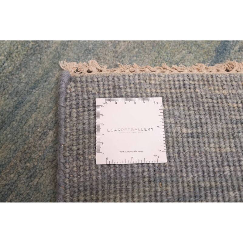 ECARPETGALLERY Hand-knotted Pak Finest Gabbeh Light Blue Wool Rug - 4'2 x 6'0
