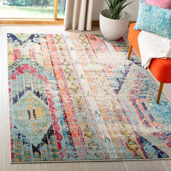 Shop Safavieh Monaco Lumturije Distressed Boho Rug On Sale