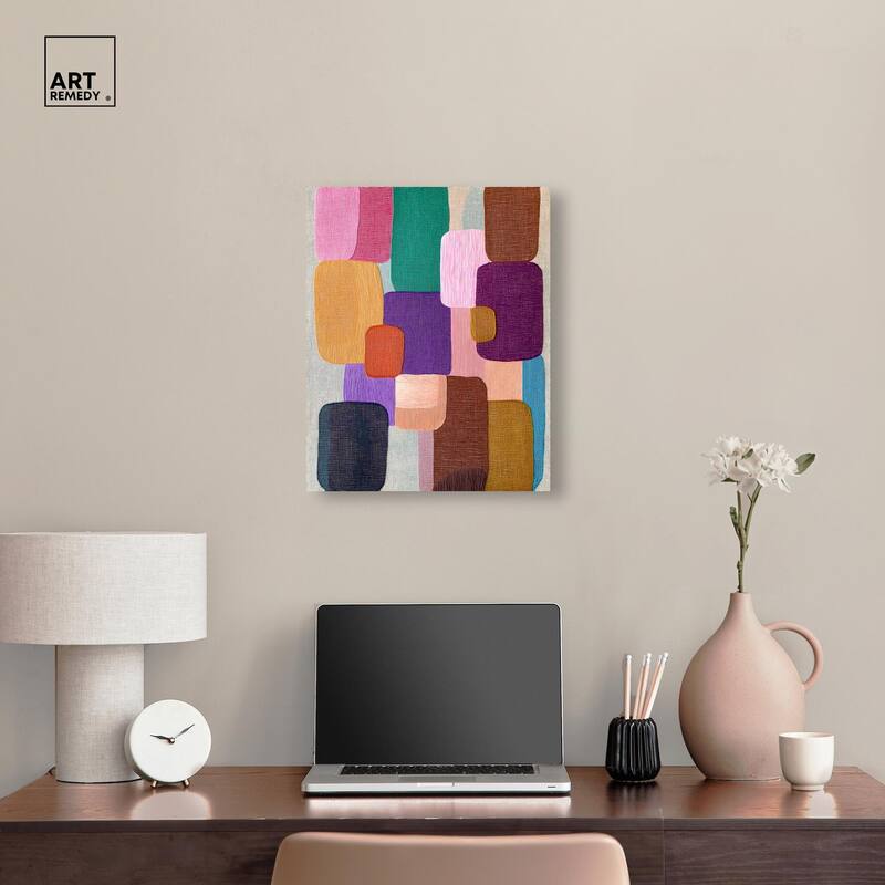 Color Block Cadence I Canvas by Art Remedy, Gallery Wrapped