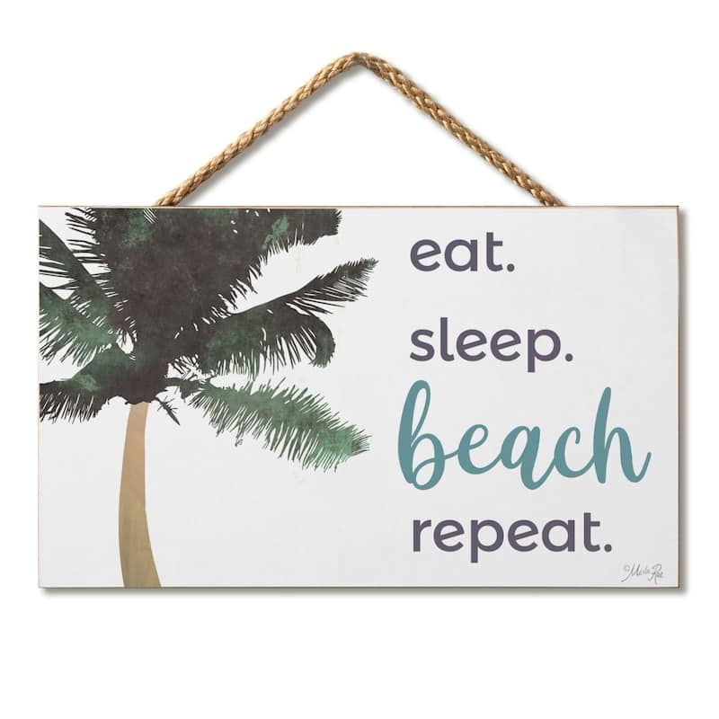 Hanging Wood Sign 9.5" x 5.75" Made in the USA - Multi - Multi