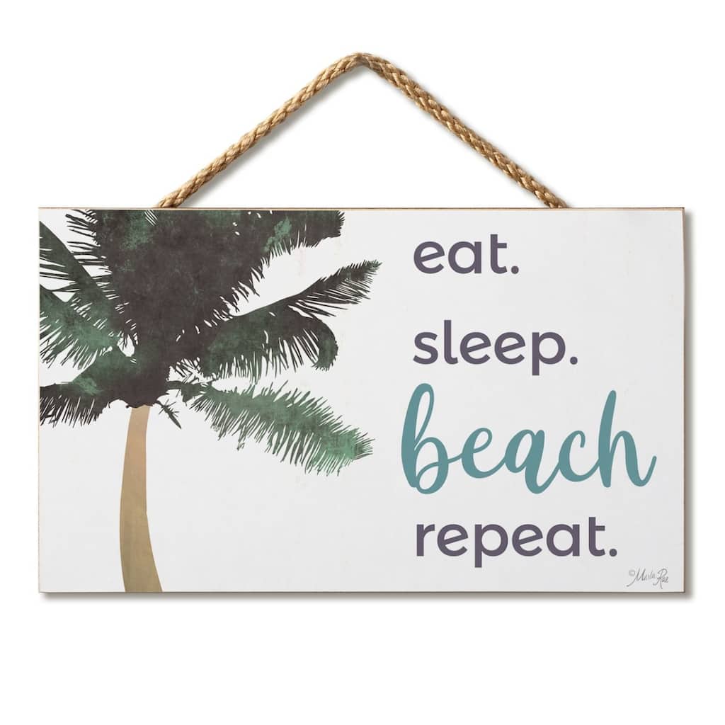 Hanging Wood Sign 9.5" x 5.75" Made in the USA - Multi