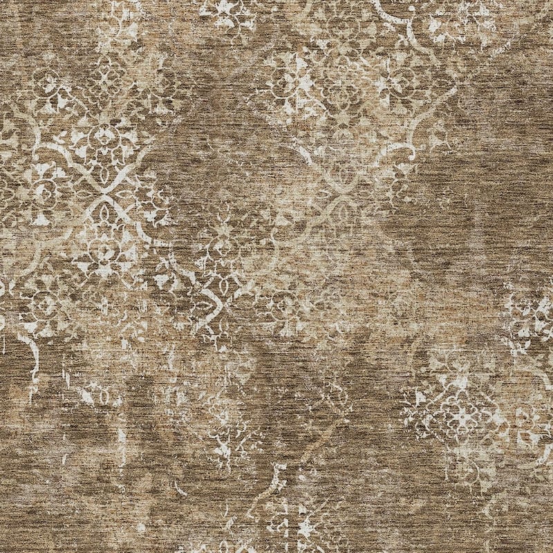 HomeRoots Floral Transitional Rectangle Outdoor Rug