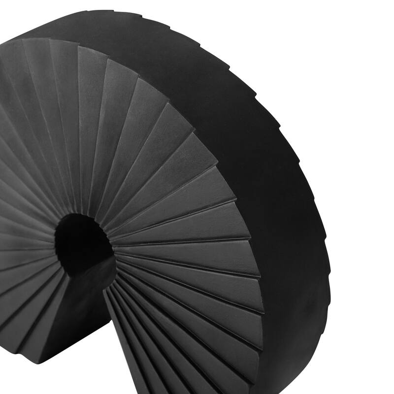 American Art Decor Cascading Curls 2-Piece Resin Table Top Decor Set in White - 9.25" x 10.75", 8" x 8.75"