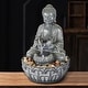 preview thumbnail 5 of 16, Indoor Buddha Tabletop Waterfall Fountain for Home, Office Decoration
