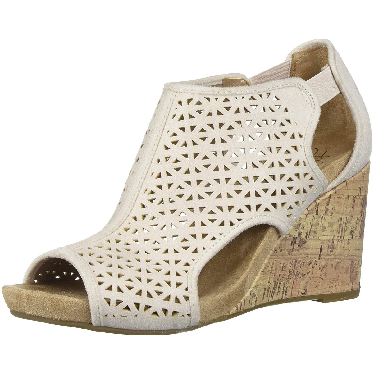 lifestride peep toe wedge