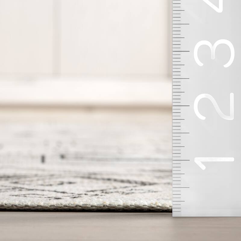 Nuloom Malena SpinClean Tribal Bordered Machine Washable Area Rug