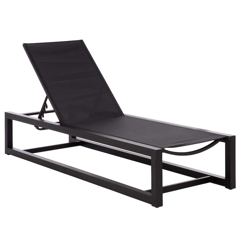 SAFAVIEH Outdoor Living Logan Aluminum Lounger - 79"W x 27"D x 14"H