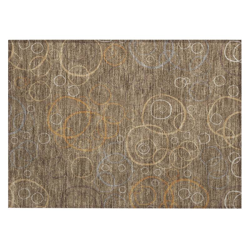 Machine Washable Indoor/ Outdoor Contemporary Nexus Chantille Rug