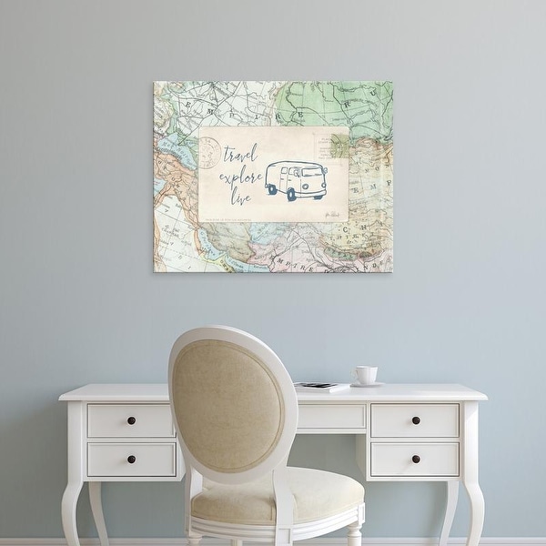 Easy Art Prints Katie Pertiet's 'Travel Posts II' Premium Canvas Art