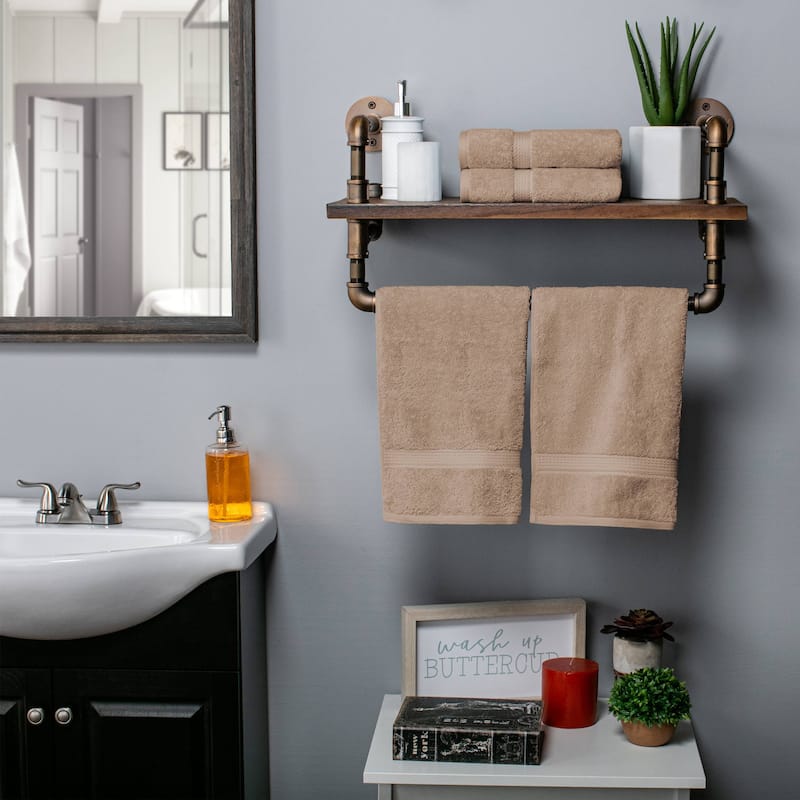 Superior Egyptian Cotton Pile Heavyweight Hand Towel Set of 4