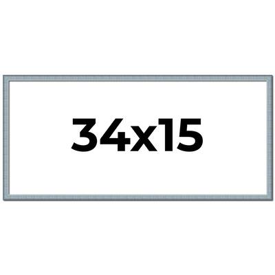 34x15 Frame Rustic Sky Blue Solid Wood Picture Frame | 0.75 Inch