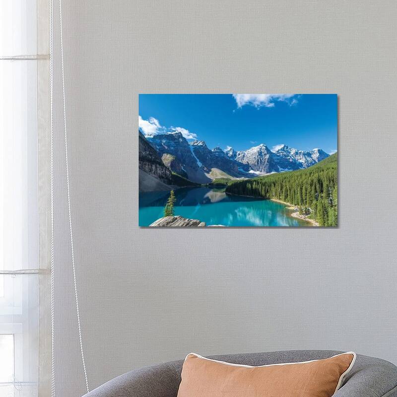iCanvas "Moraine Lake, Banff National Park, Canadian Rockies, Alberta, Canada" by Panoramic Images Canvas Print - 18x26x1.5