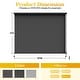 preview thumbnail 13 of 23, 10' x 8' Outdoor Roller Shades with Pull Rod Operation