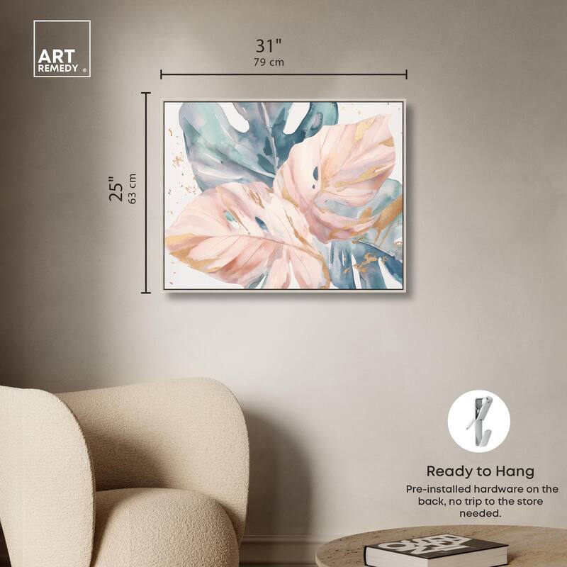 Golden Spritz Canvas by Art Remedy
