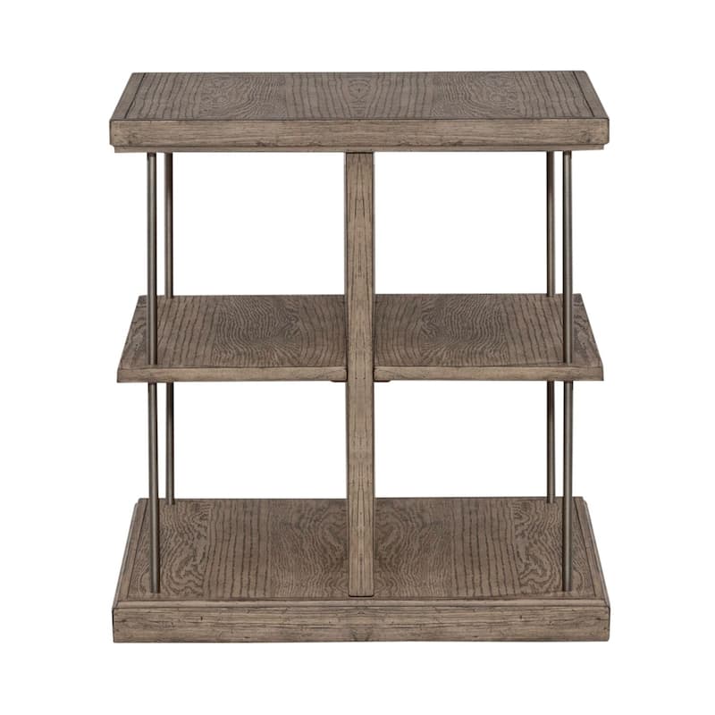 City Scape Burnished Beige End Table