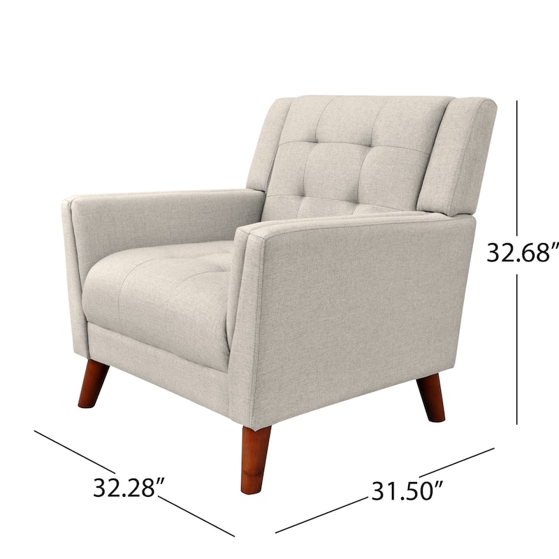 Mid Century Modern Accent Chair, Living Room Chairs Wingback Armchair