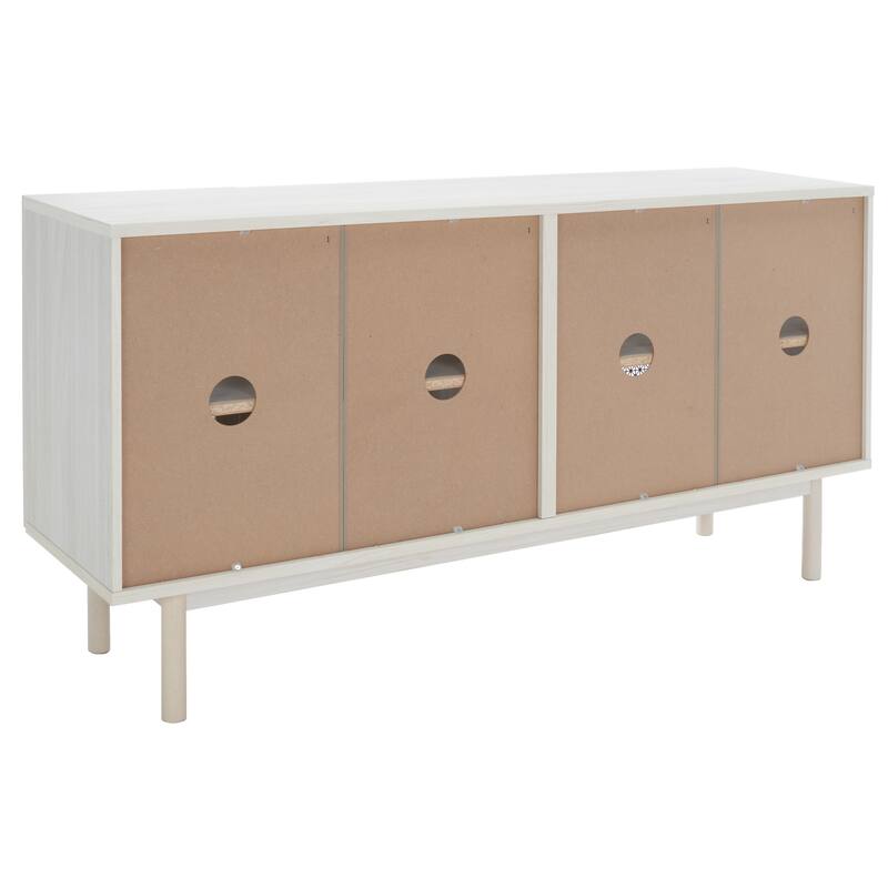SAFAVIEH Home Piran 63-inch 4 Door 2 Shelf Media Stand. - 63"Wx16"Dx32"H