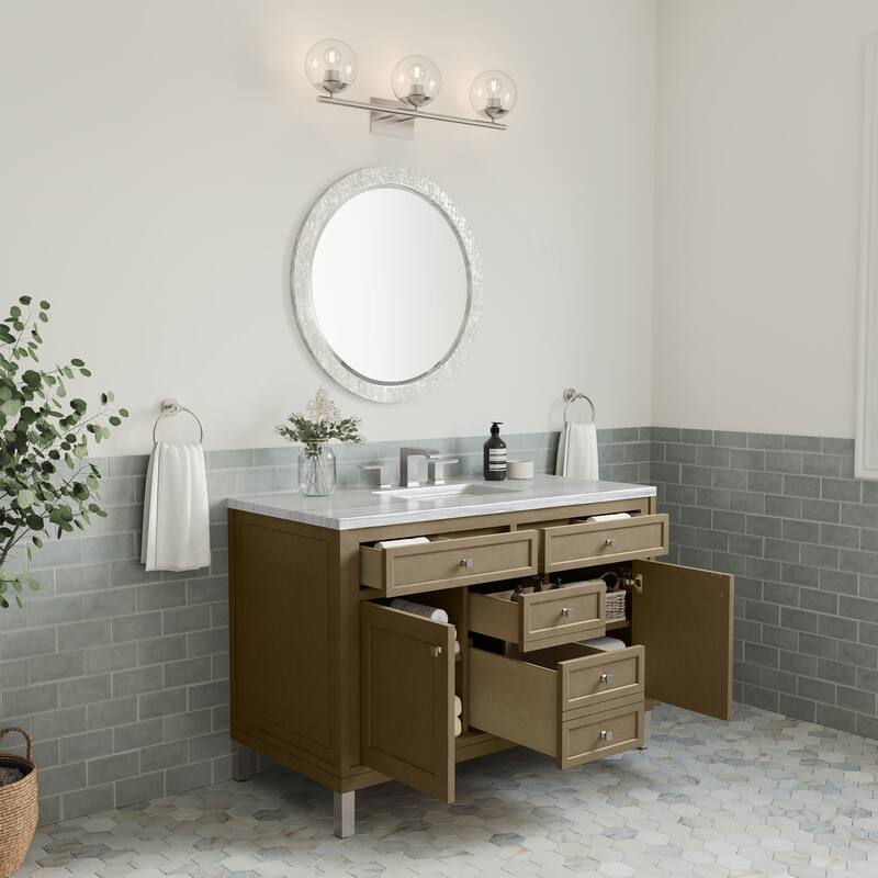 Chicago 48" Single Vanity, Walnut Whisper