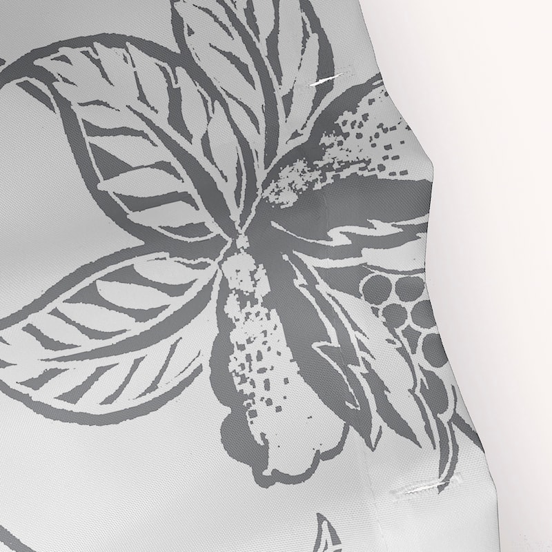 71 x 74-inch Traditional Bird Floral Print Shower Curtain