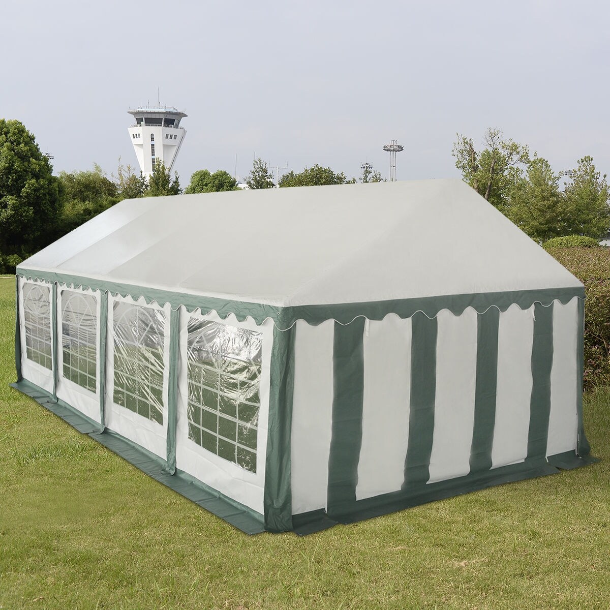 Shop Costway 13 X26 Party Tent Shelter Heavy Duty Patio Wedding Canopy Carport Green Edge Overstock 16591570