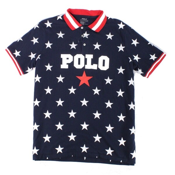 polo ralph lauren red white and blue shirt