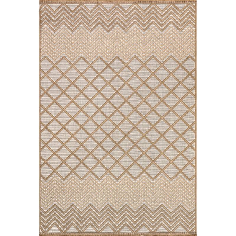 Nuloom Eleanora Geometric Transitional Jute Area Rug