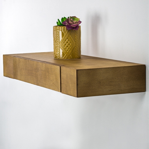 Floating store drawer shelf