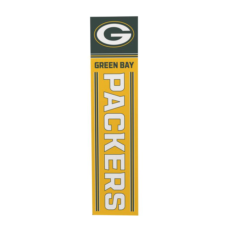 47" Double Sided Seasonal Porch Leaner, Green Bay Packers - 47" x 11.25"