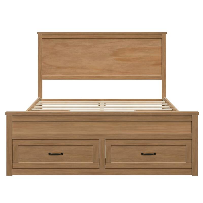 Sophisticated Queen Size Wood Storage Bed for Ultimate Comfort and Organization