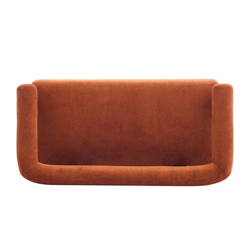 Christopher Knight Home - Loft Round armrest loveseat Rubber Wood