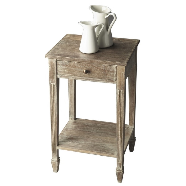 Offex Transitional Rectangular Side Table - Gray