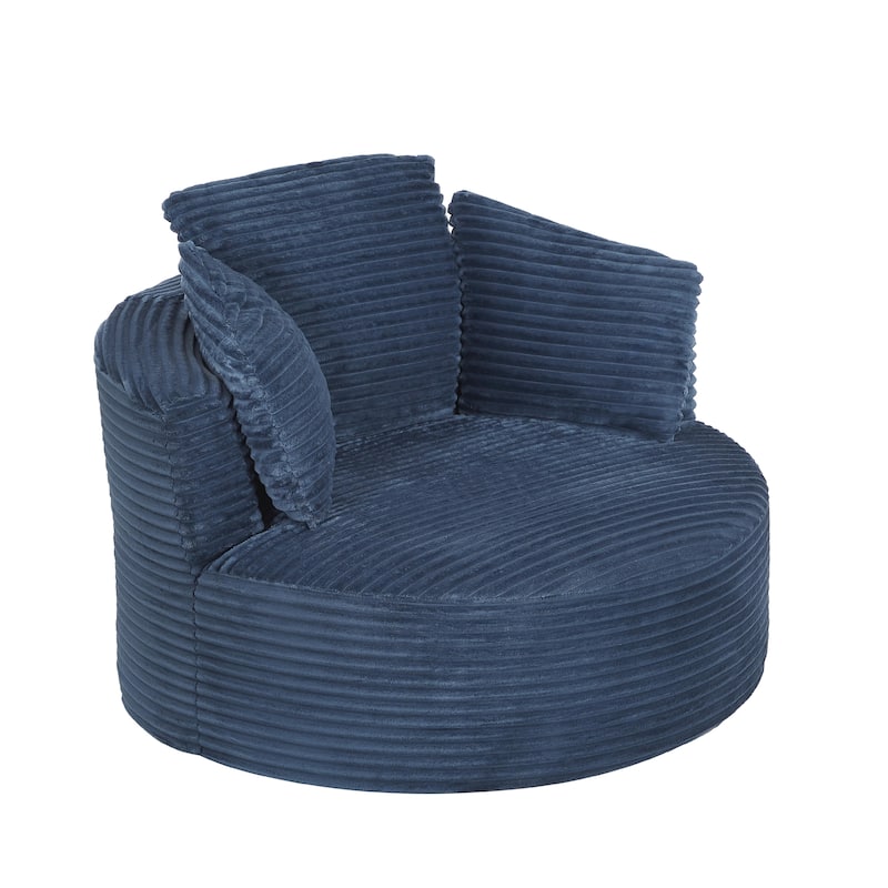 Modern Compressible Lounge Chair - Cushioned Backrest