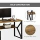 preview thumbnail 5 of 6, HOMCOM 47.25'' Home Office Computer Writing Desk, Corner Workstation, Study, Bedroom, Brown and Black