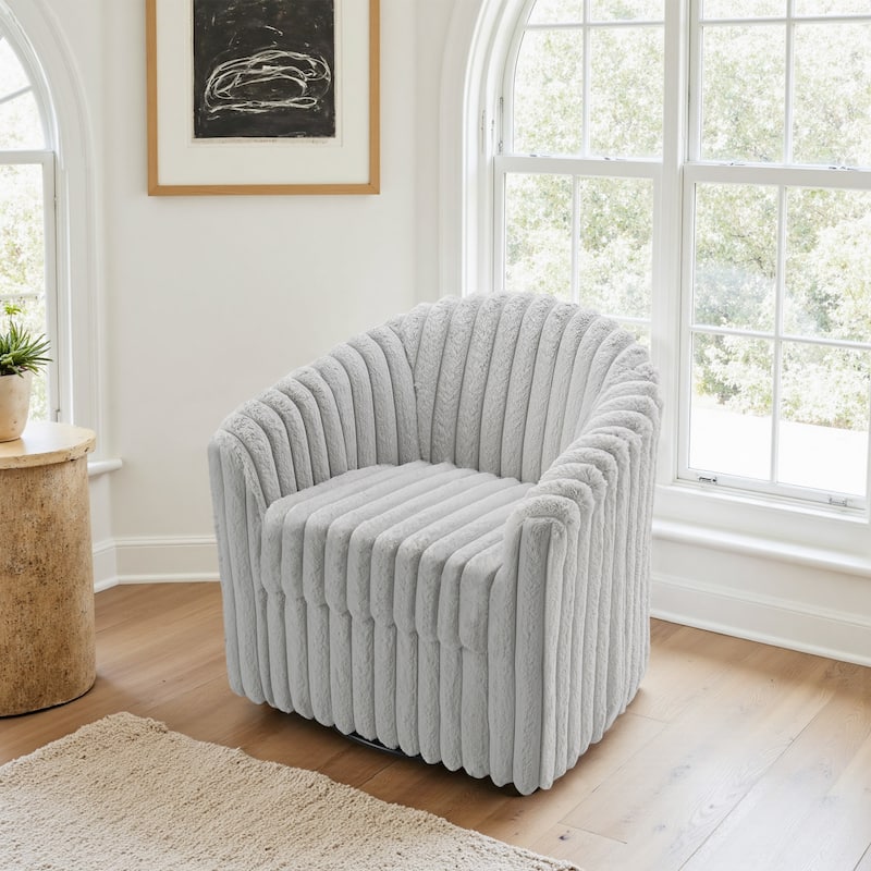 Single Sofa Armchair Swivel Barrel Chair