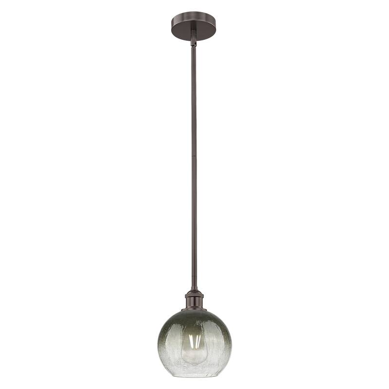 Innovations Lighting Endless Possibilities Edison - Brookhaven Globe - 1 Light 8" Stem Hung Mini Pendant - Slate/Oil Rubbed Bronze